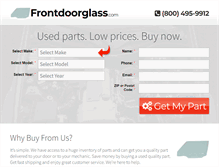 Tablet Screenshot of frontdoorglass.com